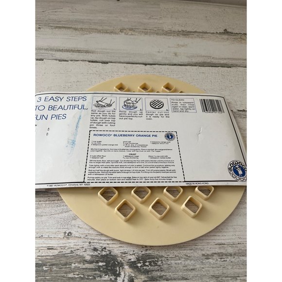 Rowoco vintage 1987 Apple/Cherry and Lattice pie toppers NOS - Picture 6 of 7